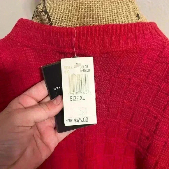 Men’s bill blasts extra large sweater in red new with tags super soft - Picture 3 of 4